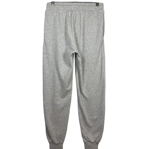 Gymshark Crest Joggers Mens Small Light Grey Marl B1A3V Sweatpants Drawstring - Picture 2 of 8